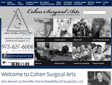 Tablet Screenshot of cohensurgicalarts.com